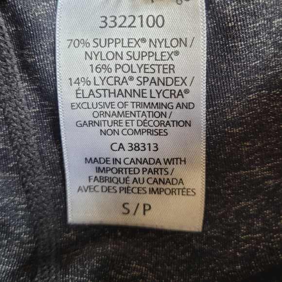 Tuff Athletics High Rise Leggings Size S Black Grey Sculpt Gym Yoga Workout - Picture 7 of 8